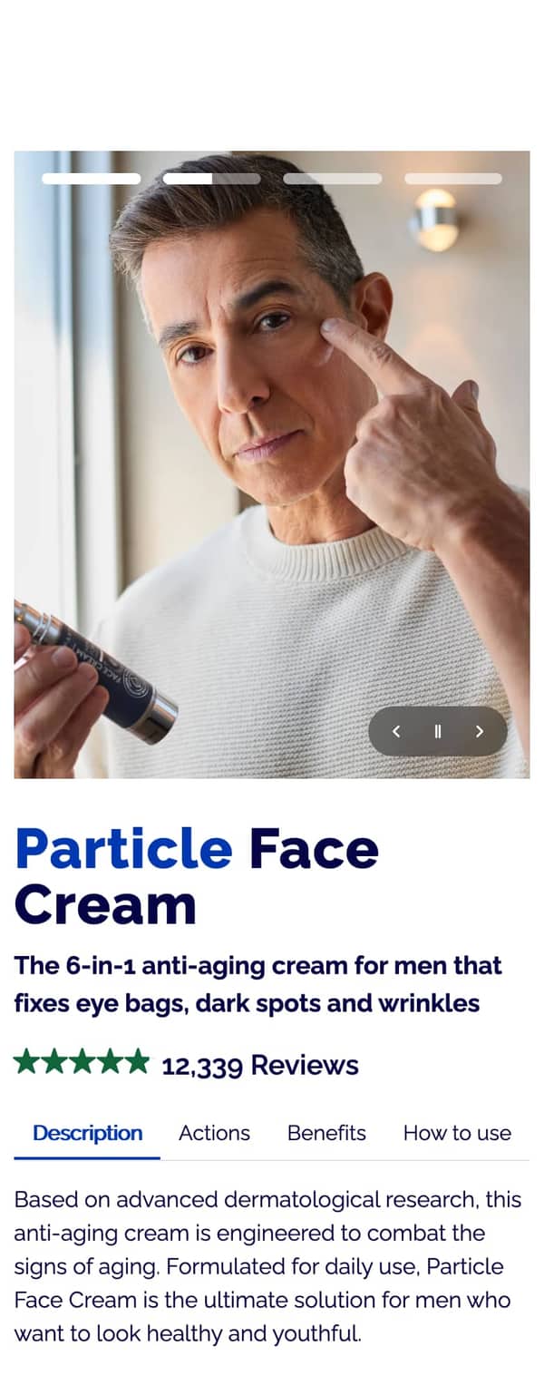 Particle for Men, Before: their page