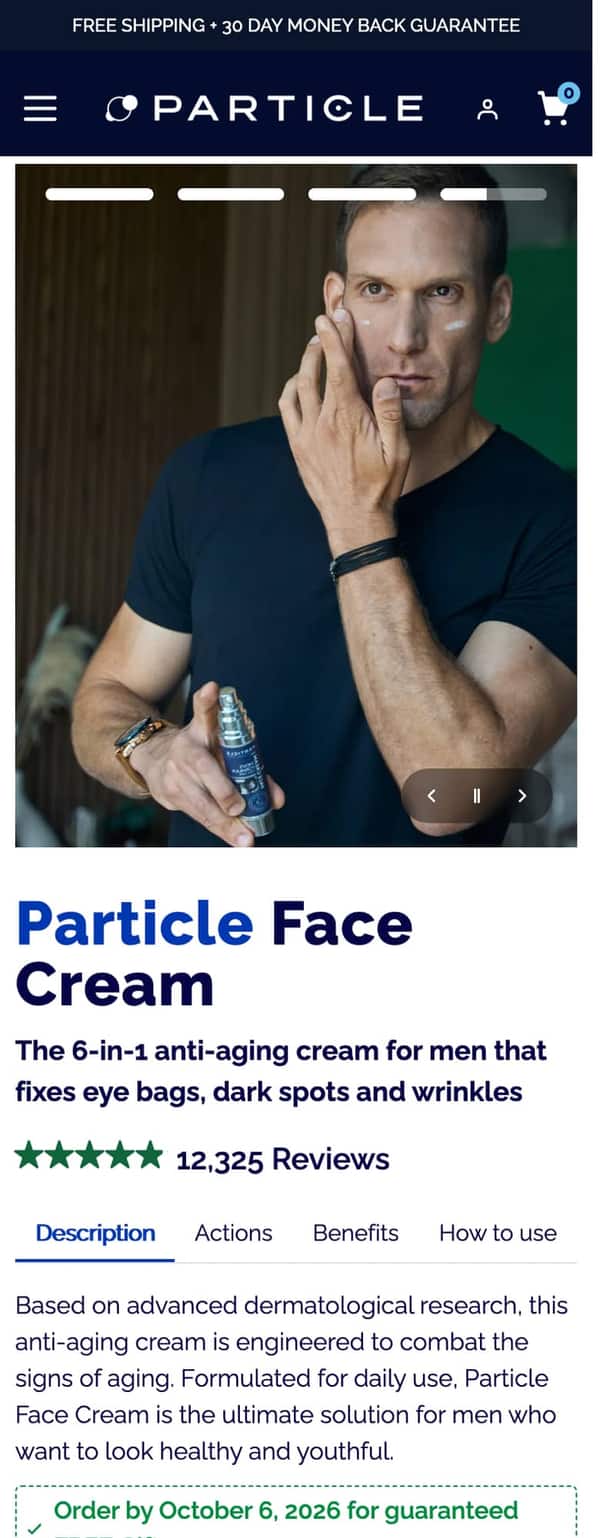 Particle for Men, After: our page