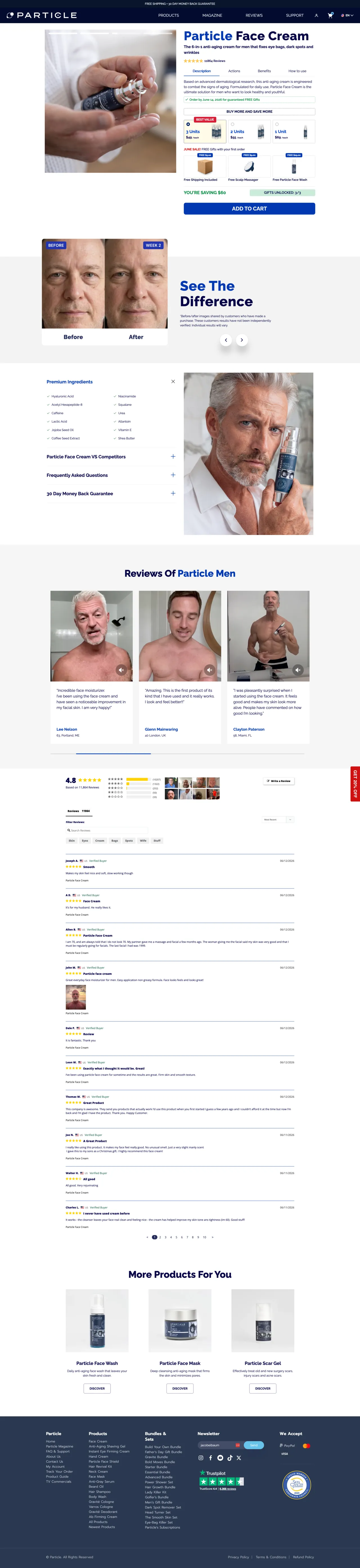 The offer page Shivook built, the winning variant